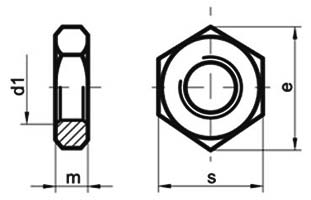 DIN 439B Hex Jam Nuts