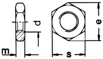 DIN 936 Jam Nuts / Hexagon Thin Nuts