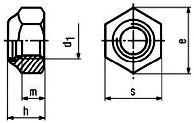 DIN 985 Nylock Nuts