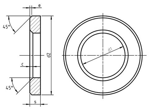UNI 7416 Hexagon Nut With Flange UNI 7416 Hexagon Nut With Flange